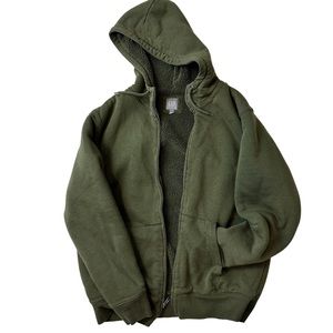 TEEN/Men’s Cozy Sherpa Fleece Zip Up Hoodie